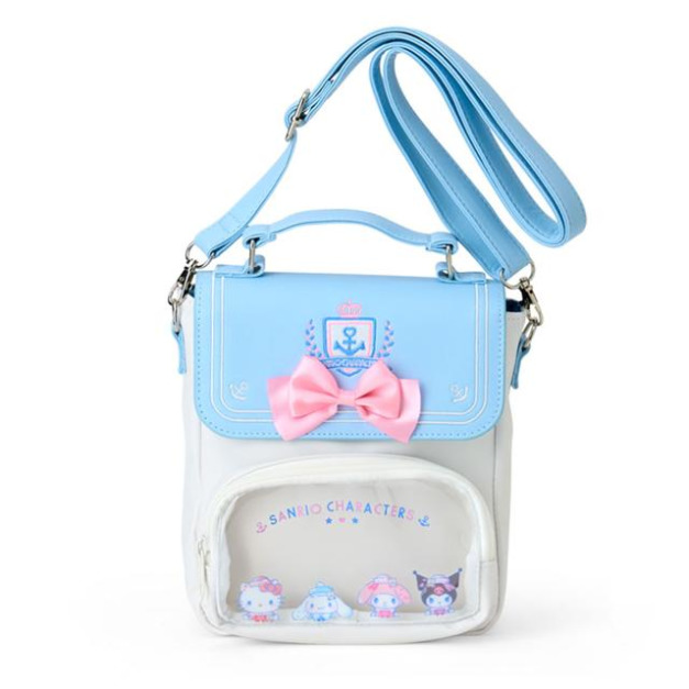 ▲新品特價【限購】Sanrio 三麗鷗 透明窗口皮質斜背包 (戀夏38℃水手服)