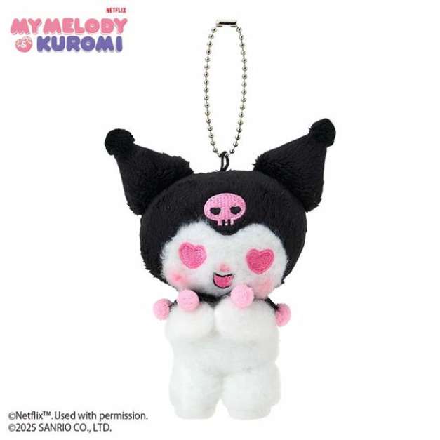 ▲新品特價【預購限購】Sanrio 三麗鷗 酷洛米 絨毛玩偶吊飾 愛心眼 (Netflix原創動畫 My Melody & Kuromi)