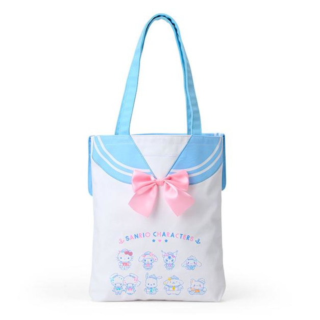 ▲新品特價【限購】Sanrio 三麗鷗 棉質手提袋 (戀夏38℃水手服) Hello Kitty 美樂蒂 大耳狗 酷洛米