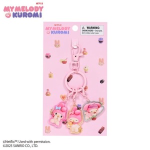 ▲新品特價【限購】Sanrio 三麗鷗 美樂蒂 壓克力三連鑰匙圈 (Netflix原創動畫 My Melody & Kuromi)