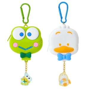 Sanrio 三麗鷗 矽膠造型零錢包吊飾 (蛙鴨蛙鴨蛙 汽球) 大眼蛙 貝克鴨