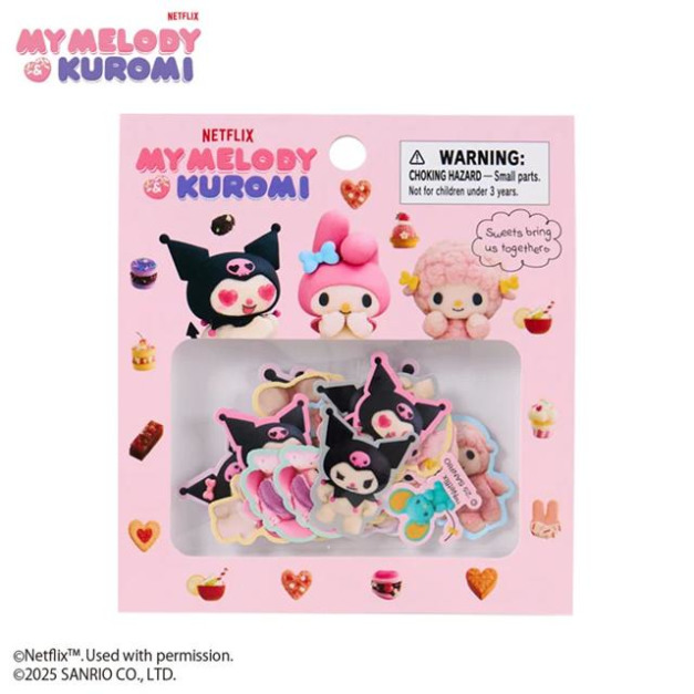 ▲新品特價【預購限購】Sanrio 三麗鷗 造型貼紙組 26枚入 (Netflix原創動畫 My Melody & Kuromi)