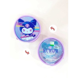 Sanrio 三麗鷗 酷洛米 PVC圓形收納包 (格紋款)