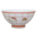 Sanrio 三麗鷗 Hello Kitty 金正陶器 陶瓷碗 (格紋熊款)