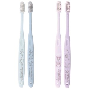 Skater Sanrio 三麗鷗 成人用牙刷2入組 TBN1W (線條款) 酷洛米 大耳狗