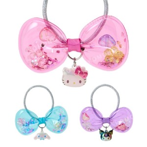 Sanrio 三麗鷗 透明泡泡造型髮圈 (流沙款) Kitty 大耳狗 酷洛米