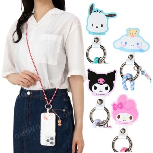 Sanrio 三麗鷗 造型手機扣環附掛繩 (好友吊飾款) Kitty 美樂蒂 大耳狗 酷洛米