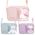 Sanrio 三麗鷗 造型玩偶雙口斜背包 (嬰兒款) 大耳狗 酷洛米 Kitty