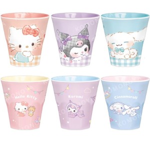 Sanrio 三麗鷗 無把美耐皿水杯 Kitty 酷洛米 大耳狗