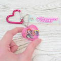 飛天小女警 壓克力心形鑰匙圈 (粉極光款)_1