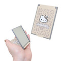 Sanrio 三麗鷗 Hello Kitty 塑膠方形隨身鏡 (豹紋款)_2
