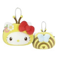 Sanrio 三麗鷗 絨毛造型收納包吊飾 (蜜蜂裝) Kitty 美樂蒂 酷洛米 大耳狗_1