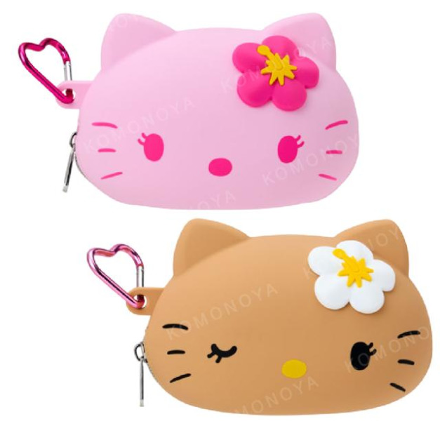 Sanrio 三麗鷗 Hello Kitty 矽膠造型零錢包附扣環 (千禧Y2K)