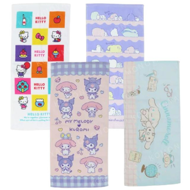 Sanrio 三麗鷗 棉質長毛巾 34x75cm