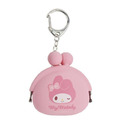 Sanrio 三麗鷗 美樂蒂 迷你矽膠零錢包鑰匙圈 p+g (大臉款)