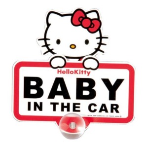 Sanrio 三麗鷗 Hello Kitty 造型車用貼 (探頭款)