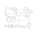 Sanrio 三麗鷗 立體裝飾貼 (銀款)Kitty 酷洛米 大耳狗 帕恰狗_1