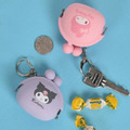 Sanrio 三麗鷗 美樂蒂 迷你矽膠零錢包鑰匙圈 p+g (大臉款)_2