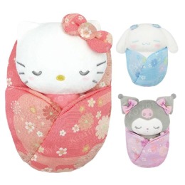 Sanrio 三麗鷗 絨毛玩偶娃娃 (和服襁褓款) Kitty 美樂蒂 大耳狗 酷洛米