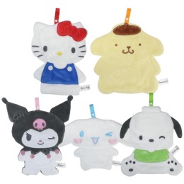 Sanrio 三麗鷗 棉質造型擦手巾 (經典款) Kitty 帕恰狗 大耳狗 酷洛米 布丁狗