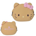 Sanrio 三麗鷗 Hello Kitty 矽膠造型零錢包 p+g (大臉款)_1
