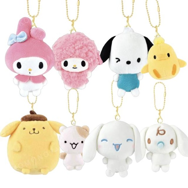 Sanrio 三麗鷗 絨布磁鐵雙吊飾 (好友款) 美樂蒂 帕恰狗 大耳狗