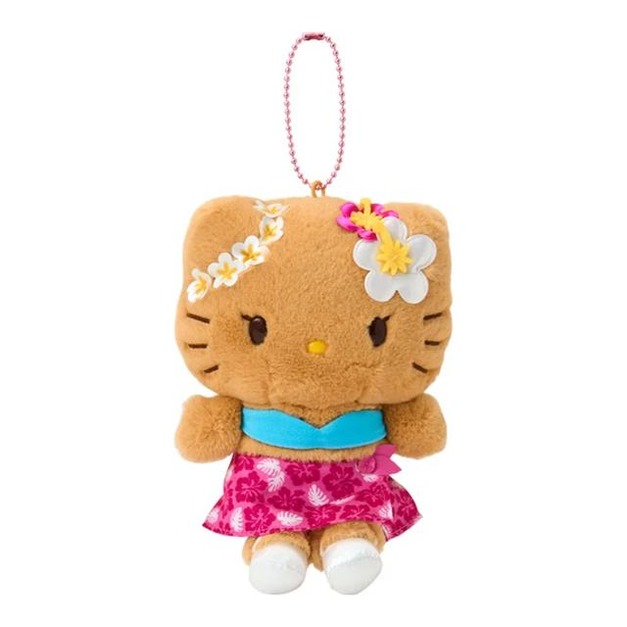 ▲預購特價【限購】Sanrio 三麗鷗 Hello Kitty 絨毛玩偶吊飾 粉衣 (夏威夷微醺假期)