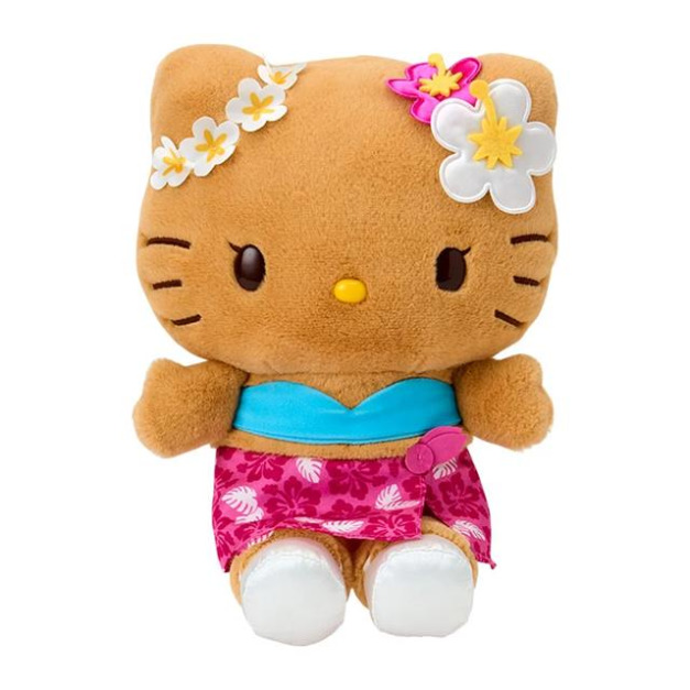 ▲預購特價【限購】Sanrio 三麗鷗 Hello Kitty 絨毛玩偶娃娃 粉衣 (夏威夷微醺假期)