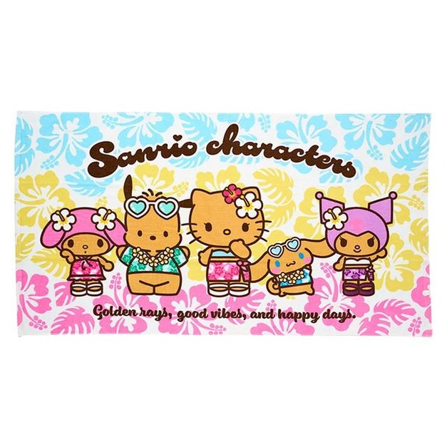 ▲預購特價【限購】Sanrio 三麗鷗 棉質浴巾 (夏威夷微醺假期)