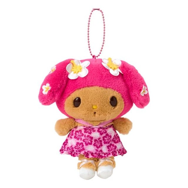 ▲預購特價【限購】Sanrio 三麗鷗 美樂蒂 絨毛玩偶吊飾 (夏威夷微醺假期)