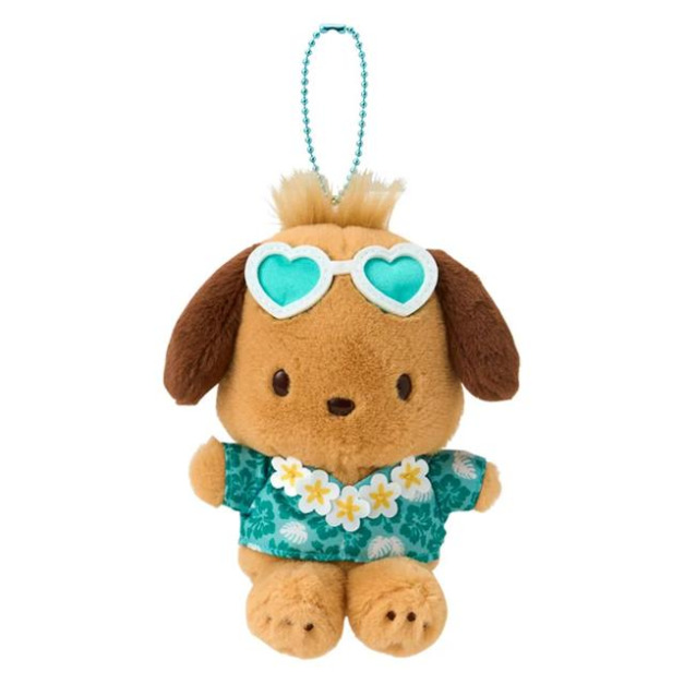▲預購特價【限購】Sanrio 三麗鷗 帕恰狗 絨毛玩偶吊飾 (夏威夷微醺假期)