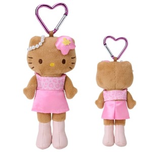  ▲特價 Sanrio 三麗鷗 Hello Kitty 絨毛長腿玩偶吊飾 (黑皮粉豹紋 fantasy)