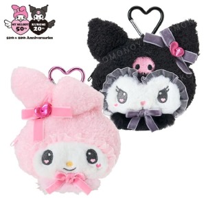 ▲新品特價 SanrioSanrio 三麗鷗 絨毛造型零錢包吊飾 (毛茸茸 美樂蒂50th & 酷洛米20th)