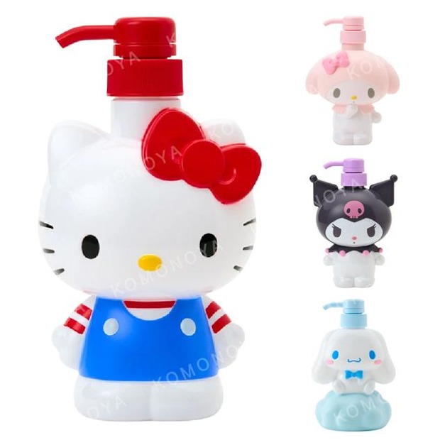 Sanrio 三麗鷗 造型按壓空瓶 480ml (站姿款) Kitty 美樂蒂 酷洛米 大耳狗