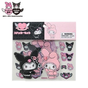 ▲新品特價 SanrioSanrio 三麗鷗 造型貼紙組 32枚入 (毛茸茸 美樂蒂50th & 酷洛米20th)