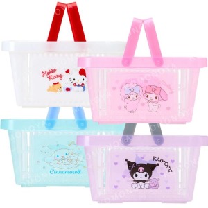 Sanrio 三麗鷗 半透明塑膠瀝水手提籃 (好友款) Kitty 美樂蒂 酷洛米 大耳狗