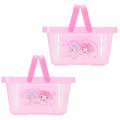 Sanrio 三麗鷗 半透明塑膠瀝水手提籃 (好友款) Kitty 美樂蒂 酷洛米 大耳狗_2