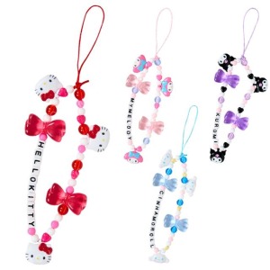 Sanrio 三麗鷗 造型串珠手機吊飾 (大頭款) Kitty 美樂蒂 酷洛米 大耳狗