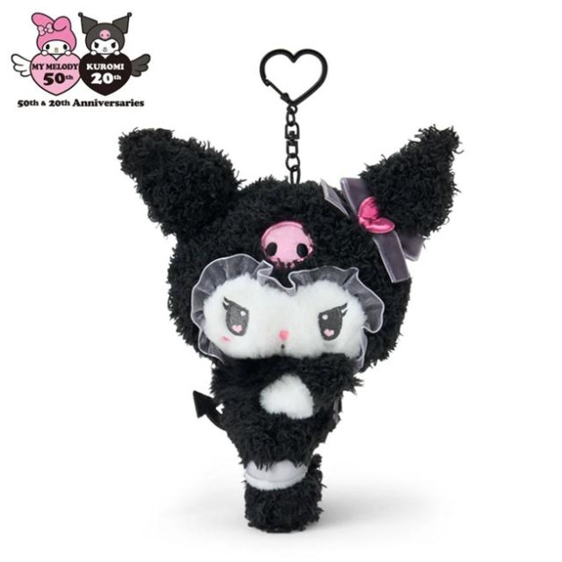 ▲預購特價【限購】SanrioSanrio 三麗鷗 酷洛米 絨毛玩偶吊飾 (毛茸茸 美樂蒂50th & 酷洛米20th)