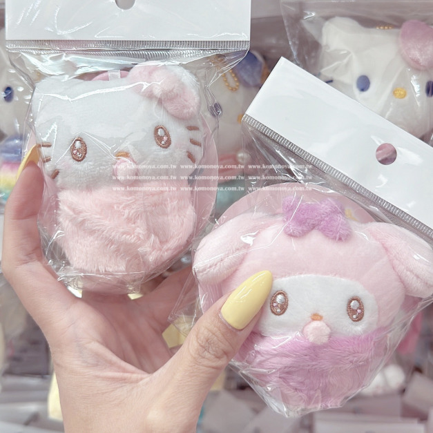 Sanrio 三麗鷗 絨毛玩偶吊飾 (襁褓款) Kitty 雙子星 布丁狗 大眼蛙