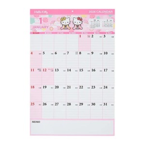 ▲新品特價 Sanrio 三麗鷗 Hello Kitty 2026 大型直式掛曆