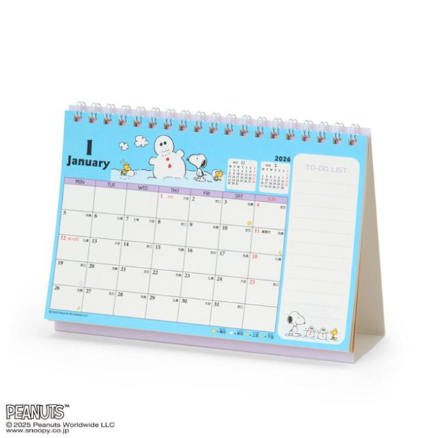 ▲新品特價 Snoopy 史努比 2026 線圈桌曆 M