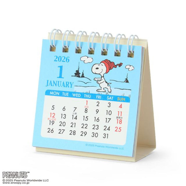 ▲新品特價 Snoopy 史努比 2026 迷你線圈桌曆