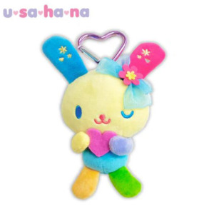 SPINNS x Sanrio 花小兔 絨毛玩偶吊飾 抱愛心 (格紋花布系列)