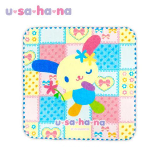 SPINNS x Sanrio 花小兔 純棉小方巾 25x25cm (格紋花布系列)