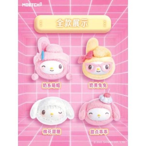 Sanrio 三麗鷗 美樂蒂  絨毛玩偶吊飾4入組 (乖萌小兔)