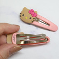 Sanrio 三麗鷗 Hello Kitty 造型鐵髮夾2入組 (夏威夷戲水)_3