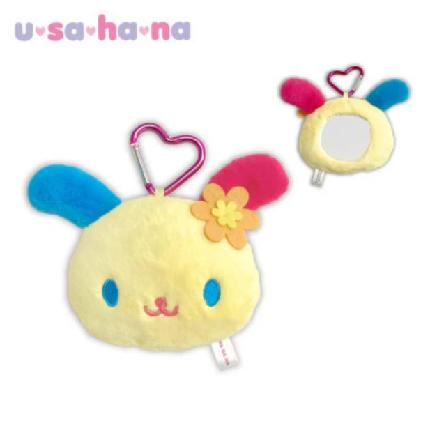 SPINNS x Sanrio 花小兔 絨毛造型隨身鏡吊飾 (格紋花布系列)