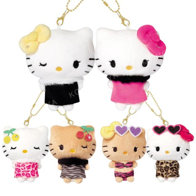 Sanrio 三麗鷗 Hello Kitty 絨布磁鐵雙吊飾 (千禧Y2K)