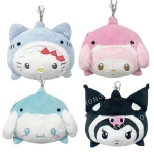 Sanrio 三麗鷗 絨毛造型票卡零錢包 (鯨鯊系列) Kitty 美樂蒂 酷洛米 大耳狗